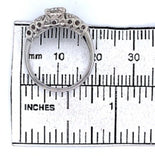 14k White Gold 1/2 Carat Genuine Natural Diamond Ring .61ct Jewelry (#2867)