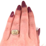 10k Yellow Gold Signet Ring Jewelry (#J5689)