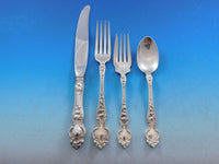 Violet by Wallace Sterling Silver Flatware Service for 8 Set 60 pcs no monograms