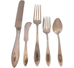 Buckingham Narrow by Shreve Sterling Silver Flatware Set Service 35 Pieces