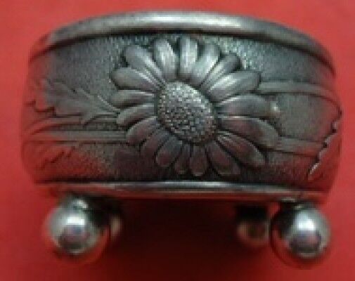 Vine by Tiffany & Co. Sterling Silver Salt Dip with Daisy Motif & 4 Ball Feet