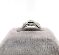 14k Vintage .12ct Genuine Natural Diamond Engagement Ring (#J5420)