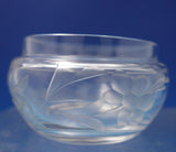 Blossom by Webster Sterling Silver Engraved Crystal Jelly Jar w/ Flowers (#7262)