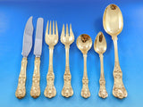 English King Gold by Tiffany & Co Sterling Silver Flatware Set 12 Service 256 pc