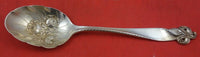 Orchid Elegance by Wallace Sterling Silver Berry Spoon w/ fruit in bowl 8 3/8"