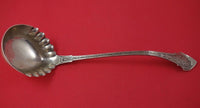 Angelo by Wood and Hughes Sterling Silver Soup Ladle Fluted Edge 12 1/4"