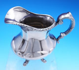 Georgian Rose by Reed and Barton Sterling Silver Tea Set 4pc w/ SP Tray (#9012)