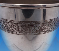 Persian 84 Silver Cup Engraved Geometric Design 3 3/8" Middle Eastern (#7825)