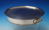 English Silver on Copper Plate Warmer circa 1800 8" x 1 1/2" Vintage (#5997)