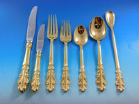 Esplanade Gold by Towle Sterling Silver Flatware Set for 12 Service 91 pieces