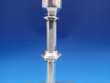 Wm. Hutton and Sons English Victorian Sterling Silver Candlestick Pair (#8433)