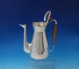 Michelsen Sterling Silver Danish Coffee Set 3pc w/ Wood Handle / Finial (#5130)