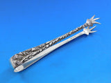 Rose by Unknown Theodore Starr Sterling Silver Sugar Tong Hand Chased 5 1/2"