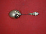 Enameled Sterling By Various Makers Sterling Silver Berry Spoon vermeil 8"