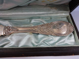 Moresque by Wendt Sterling Silver Serrated Cake Knife In Original Fitted Box