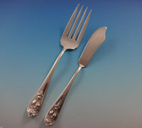 Pendant of Fruit by Lunt Sterling Silver Flatware Set For 12 Service 65 Pieces