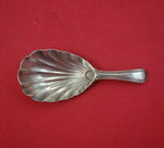 Richard Crossley English Georgian Sterling Silver Tea Caddy Spoon Shell 3 1/4"