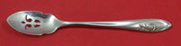 Sculptured Rose by Towle Sterling Silver Olive Spoon Pierced 5 3/4" Custom Made