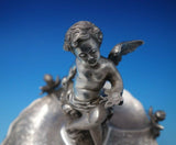 Portuguese Sterling Silver Cherub Stand w/Cherub Finial and Feet Figural (#4979)