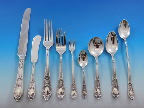 Fontaine by International Sterling Silver Flatware Set for 8 Service 83 Pieces