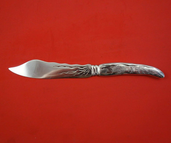 Lap Over Edge Acid Etched by Tiffany and Co Sterling Fish Knife HHAS Sea Grasses