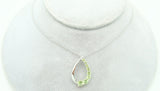 14k Gold Pendant with Graduating Genuine Natural Peridots (#J2421)