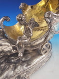 Italian Sterling Silver Centerpiece Chariot Bowl With Lions and Cupid  (#7848)
