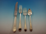 Early American Engraved by Lunt Sterling Silver Flatware Set 8 Service 60 Pcs