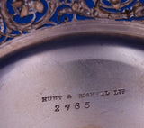 Hunt and Roskell Sterling Silver Lunch Plate Vermeil Fancy Cast Pcd 9" (#8953)