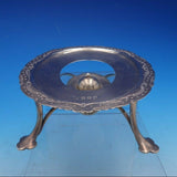 1902 Scottish Silver Oval Warming Stand with Burner and Chased Border (#4214)