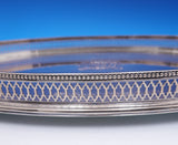 Asprey and Co English Estate Sterling Silver Gallery Tray Engraved Crest (#9015)