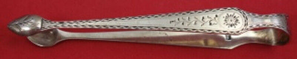 Georgian House English Sterling Silver Sugar Tong Bright-Cut 5 3/8" Serving