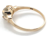 10k Yellow Gold Vintage Genuine Natural Moonstone Ring Size 7.5 (#J6928)