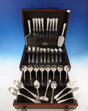 Modern Victorian by Lunt Sterling Silver Flatware Set For 8 Service 50 Pieces
