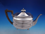 Alexander Field English Sterling Silver Tea Pot Wood Handle Georgian (#4082)