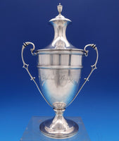 Crichton Bros English Estate Sterling Silver Covered Urn 10" Circa 1917 (#8430)