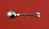Dutch .833 Silver Salt Spoon Master Missing Ceramic Shoes 3" Vintage