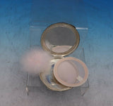 Italian .800 Silver Compact w/ Mirror Puff Screen Brushed Finish 3 3/8" (#6564)