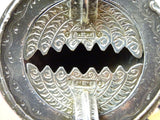 English Sterling Silver Tussie Mussie Posey Posy Holder with Jaws C1874 (#J1201)