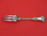 Queens by Unknown English Sterling Silver Dinner Fork w/Oyster Shell Back 8 1/4"