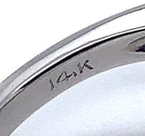 14k White Gold 1/2 Carat Genuine Natural Diamond Ring .61ct Jewelry (#2867)