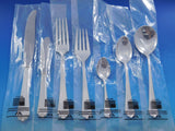 Lotus by Watson-Wallace Sterling Silver Flatware Service 8 Set 64 pcs New Unused