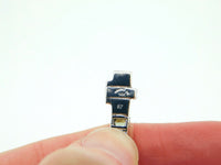 14k White Gold 8.70 Carat Genuine Natural Rainbow Sapphire Bracelet (#J4440)