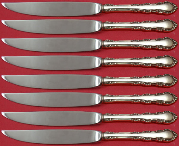 Georgian Rose by Reed & Barton Sterling Steak Knife Set 8pc Not Ser Custom