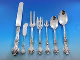 Majestic by Alvin Sterling Silver Flatware Set for 12 Service 93 pieces C Mono