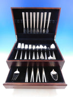 Da Vinci by Reed & Barton Sterling Silver Flatware Service Set 50 Pcs Modern