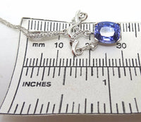 14k Gold Chandelier 2.30ct Genuine Natural Tanzanite Pendant w/Diamonds (#J3757)