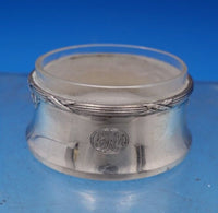 .800 Silver Salt Dip with Removable Glass Liner 2" x 1" (#7394)