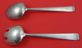 Margrethe by Georg Jensen Sterling Silver Salad Serving Set 2pc 8 3/8" Heirloom