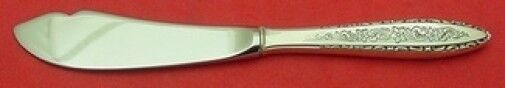 Floral Lace by Lunt Sterling Silver Master Butter Hollow Handle 6 3/4"